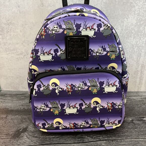 LoungeFly  The Nightmare Before Christmas Halloween Mini Backpack. Original